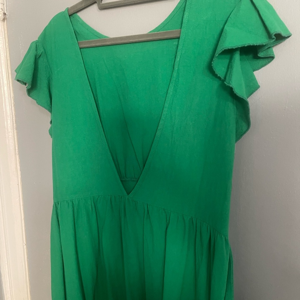 SHEIN Bold Green Fabric